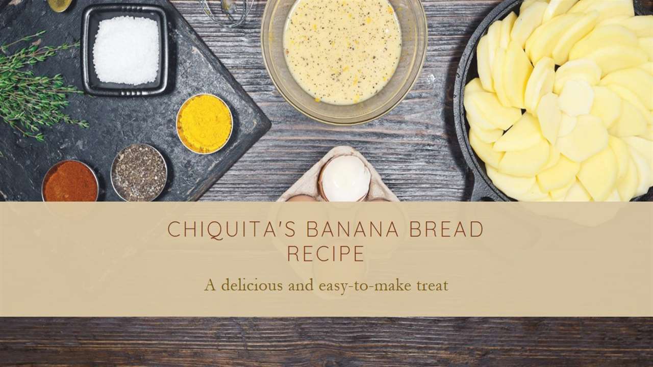 Chiquita's Banana Bread Recipe